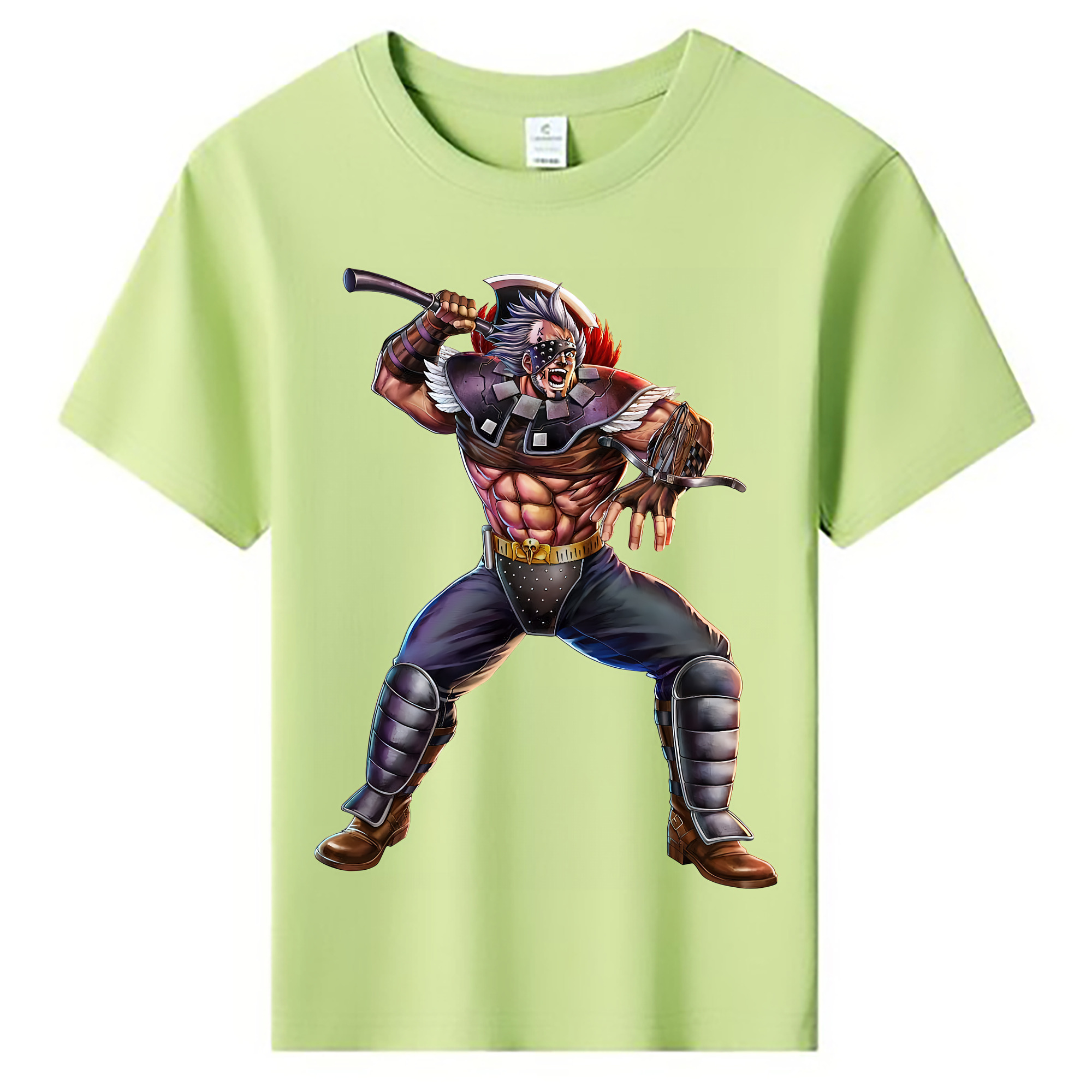 （画像用） 北斗の拳 Fist of the North Star 綿100％キッズTシャツ（フロントプリント）